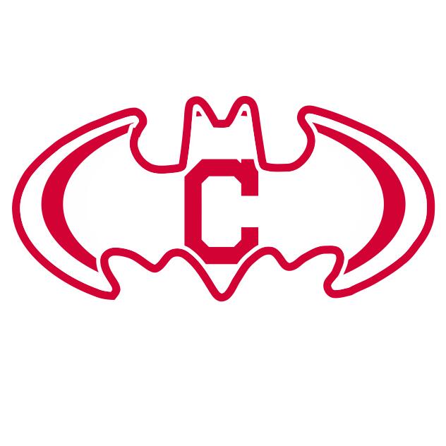 Cleveland Indians Batman Logo iron on transfers